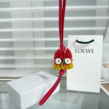 Loewe Calcifer Leather Bag Charm in Classic Calfskin