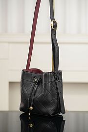 Chanel Small Bucket Bag Calfskin & Gold-Tone Metal Black - 18x16x10cm - 4