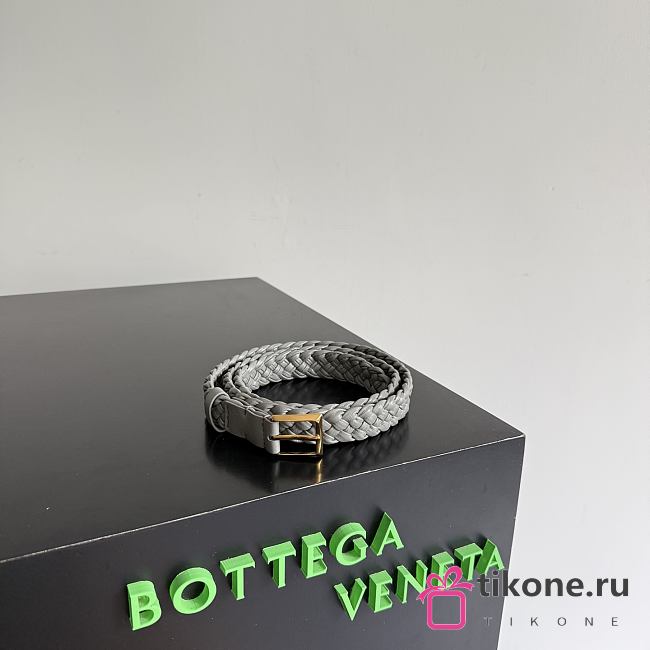 Bottega Veneta Solo Belt in Basalt 2cm  - 1