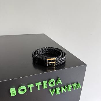 Bottega Veneta Solo Belt in Black 2cm 