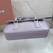 Miumiu Arcadie Leather Bag Light Purple 5BD282 - 24x11.5x5cm  - 6