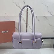 Miumiu Arcadie Leather Bag Light Purple 5BD282 - 24x11.5x5cm  - 5