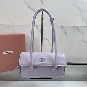 Miumiu Arcadie Leather Bag Light Purple 5BD282 - 24x11.5x5cm  - 4