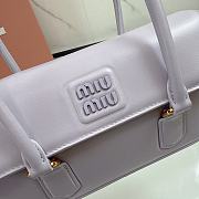 Miumiu Arcadie Leather Bag Light Purple 5BD282 - 24x11.5x5cm  - 2