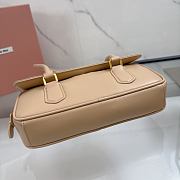 Miumiu Arcadie Leather Bag Sand Beige 5BD282 - 24x11.5x5cm  - 6