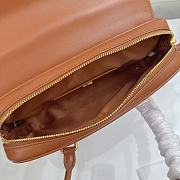 Miumiu Arcadie Leather Bag Brown 5BD282 - 24x11.5x5cm  - 5