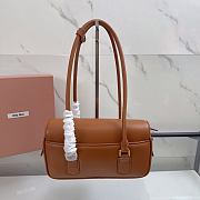 Miumiu Arcadie Leather Bag Brown 5BD282 - 24x11.5x5cm  - 3