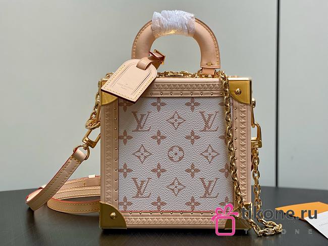 LV Mini Square Trunk Monogram Dune M28676 - 17x17x8cm - 1