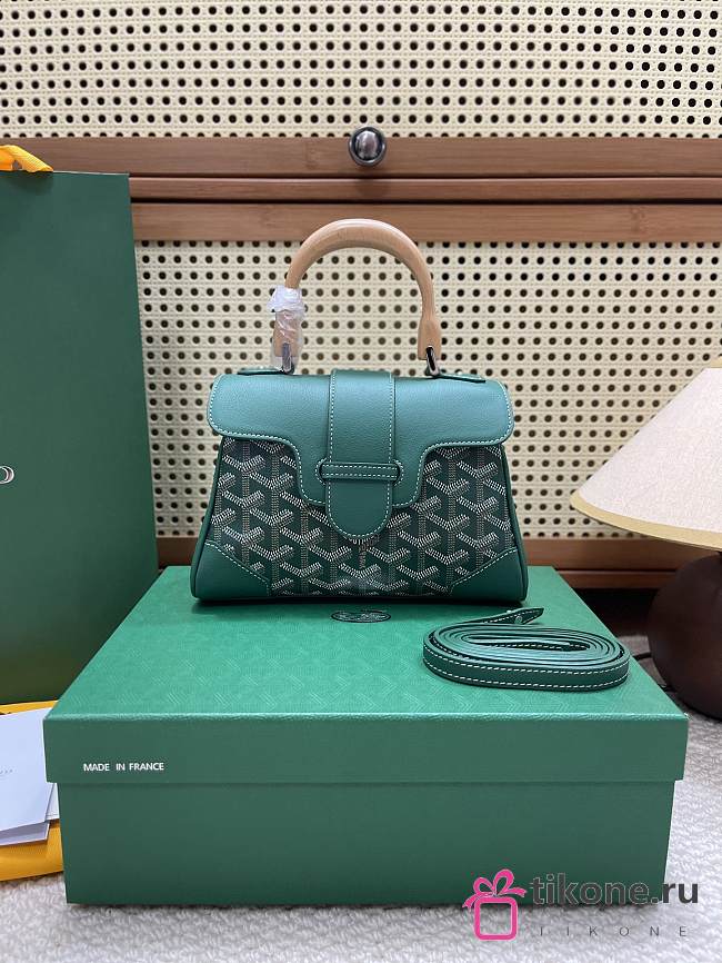 Goyard Green Saigon Mini Shoulder Bag - 20x14.5×9cm - 1