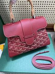 Goyard Red Saigon Mini Shoulder Bag - 20x14.5×9cm - 5