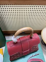 Goyard Red Saigon Mini Shoulder Bag - 20x14.5×9cm - 2