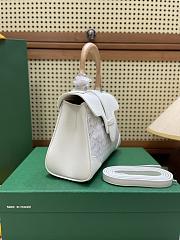 Goyard White Saigon Mini Shoulder Bag - 20x14.5×9cm - 4