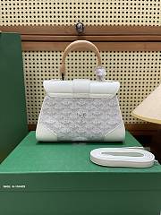 Goyard White Saigon Mini Shoulder Bag - 20x14.5×9cm - 2