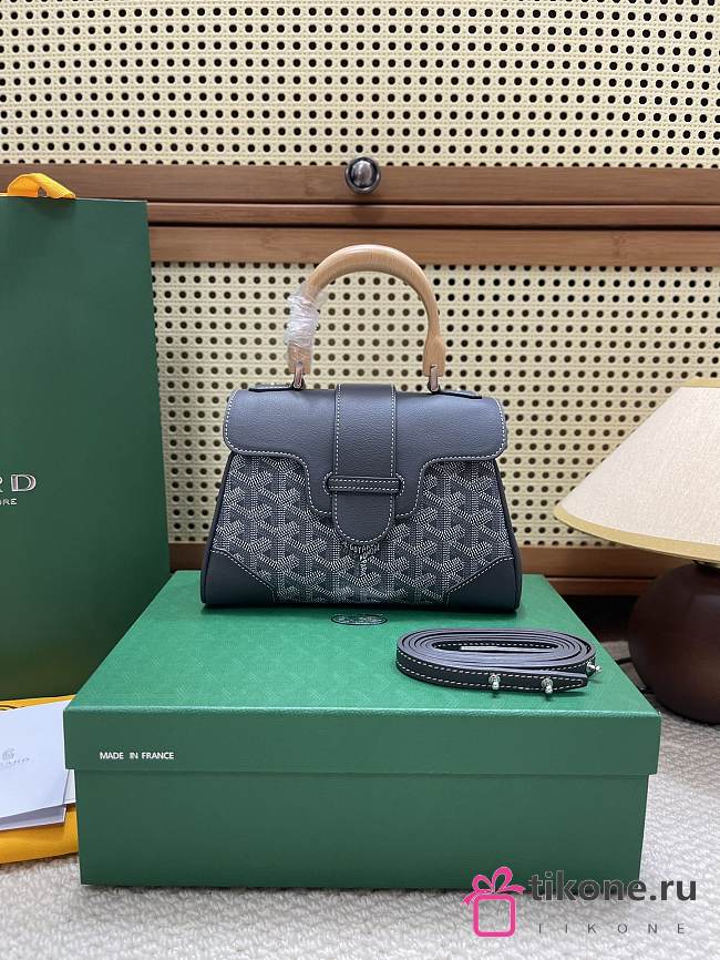 Goyard Gray Saigon Mini Shoulder Bag - 20x14.5×9cm - 1