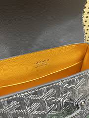 Goyard Gray Saigon Mini Shoulder Bag - 20x14.5×9cm - 6