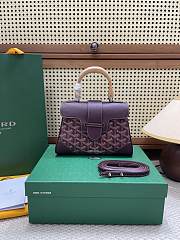 Goyard Burgundy Saigon Mini Shoulder Bag - 20x14.5×9cm - 4