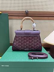 Goyard Burgundy Saigon Mini Shoulder Bag - 20x14.5×9cm - 3