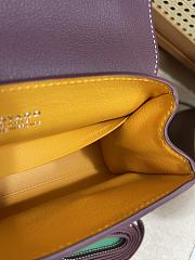 Goyard Burgundy Saigon Mini Shoulder Bag - 20x14.5×9cm - 2