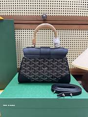 Goyard Black Saigon Mini Shoulder Bag - 20x14.5×9cm - 5