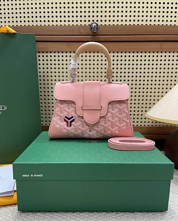 Goyard Pink Saigon Mini Shoulder Bag - 20x14.5×9cm