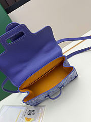 Goyard Blueberry Purple Saigon Mini Shoulder Bag - 20x14.5×9cm - 5