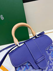 Goyard Blueberry Purple Saigon Mini Shoulder Bag - 20x14.5×9cm - 4