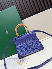 Goyard Blueberry Purple Saigon Mini Shoulder Bag - 20x14.5×9cm - 3