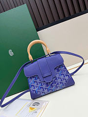 Goyard Blueberry Purple Saigon Mini Shoulder Bag - 20x14.5×9cm - 2