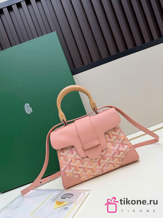 Goyard Powder Pink Saigon Mini Shoulder Bag - 20x14.5×9cm - 1