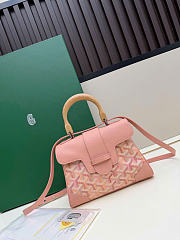 Goyard Powder Pink Saigon Mini Shoulder Bag - 20x14.5×9cm - 1