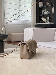 Chanel Classic Dark Beige Caviar Light Gold Hardware Bag - 12x20x6cm - 5