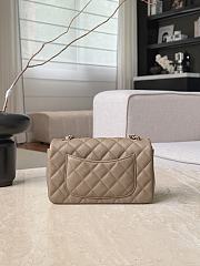 Chanel Classic Dark Beige Caviar Light Gold Hardware Bag - 12x20x6cm - 3