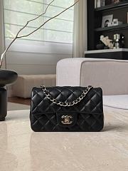 Chanel Classic Black Caviar Light Gold Hardware Bag - 12x20x6cm - 1