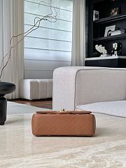 Chanel Classic Brown Lamskin Gold Hardware Bag - 12x20x6cm - 4