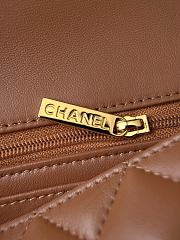 Chanel Classic Brown Lamskin Gold Hardware Bag - 12x20x6cm - 2