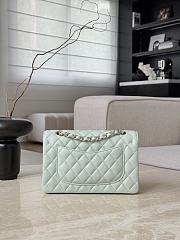 Chanel Classic Light Green Caviar Light Gold Hardware Bag - 14.5x23x6cm - 2