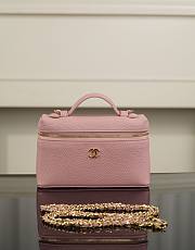 Chanel Large Vanity with Chain Grained Calfskin & Gold-Tone Metal Pink AP5347 - 23x15x5cm - 1