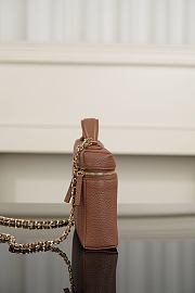 Chanel Large Vanity with Chain Grained Calfskin & Gold-Tone Metal Brown AP5347 - 23x15x5cm - 5