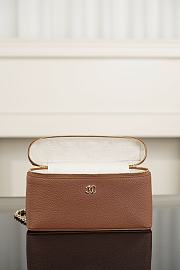 Chanel Large Vanity with Chain Grained Calfskin & Gold-Tone Metal Brown AP5347 - 23x15x5cm - 3