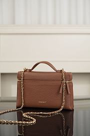 Chanel Large Vanity with Chain Grained Calfskin & Gold-Tone Metal Brown AP5347 - 23x15x5cm - 2