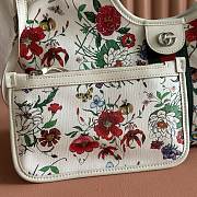 Gucci Giglio Small Tote Bag White And Multicolor Net ‎860845 - 25x20x15cm - 5