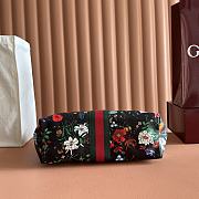 Gucci Giglio Small Tote Bag Black And Multicolor Net ‎860845 - 25x20x15cm - 2