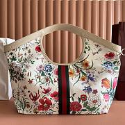Gucci Giglio Flora Large Tote Bag White And Multicolor Flora Net - 60x47x16cm - 6