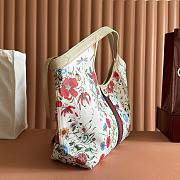 Gucci Giglio Flora Large Tote Bag White And Multicolor Flora Net - 60x47x16cm - 4