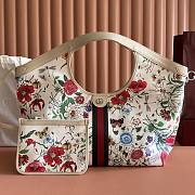 Gucci Giglio Flora Large Tote Bag White And Multicolor Flora Net - 60x47x16cm - 3