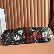 Gucci Giglio Flora Large Tote Bag Black And Multicolor Flora Net - 60x47x16cm - 5