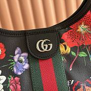 Gucci Giglio Flora Large Tote Bag Black And Multicolor Flora Net - 60x47x16cm - 3