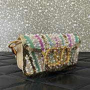 Valentino Garavani Locò Small Sequined Satin Shoulder Bag Multicoloured - 20x11x5cm - 5
