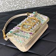 Valentino Garavani Locò Small Sequined Satin Shoulder Bag Multicoloured - 20x11x5cm - 2