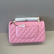 Chanel Classic Light Pink Caviar Gold Hardware Bag - 15.5×25.5×6.5cm - 4
